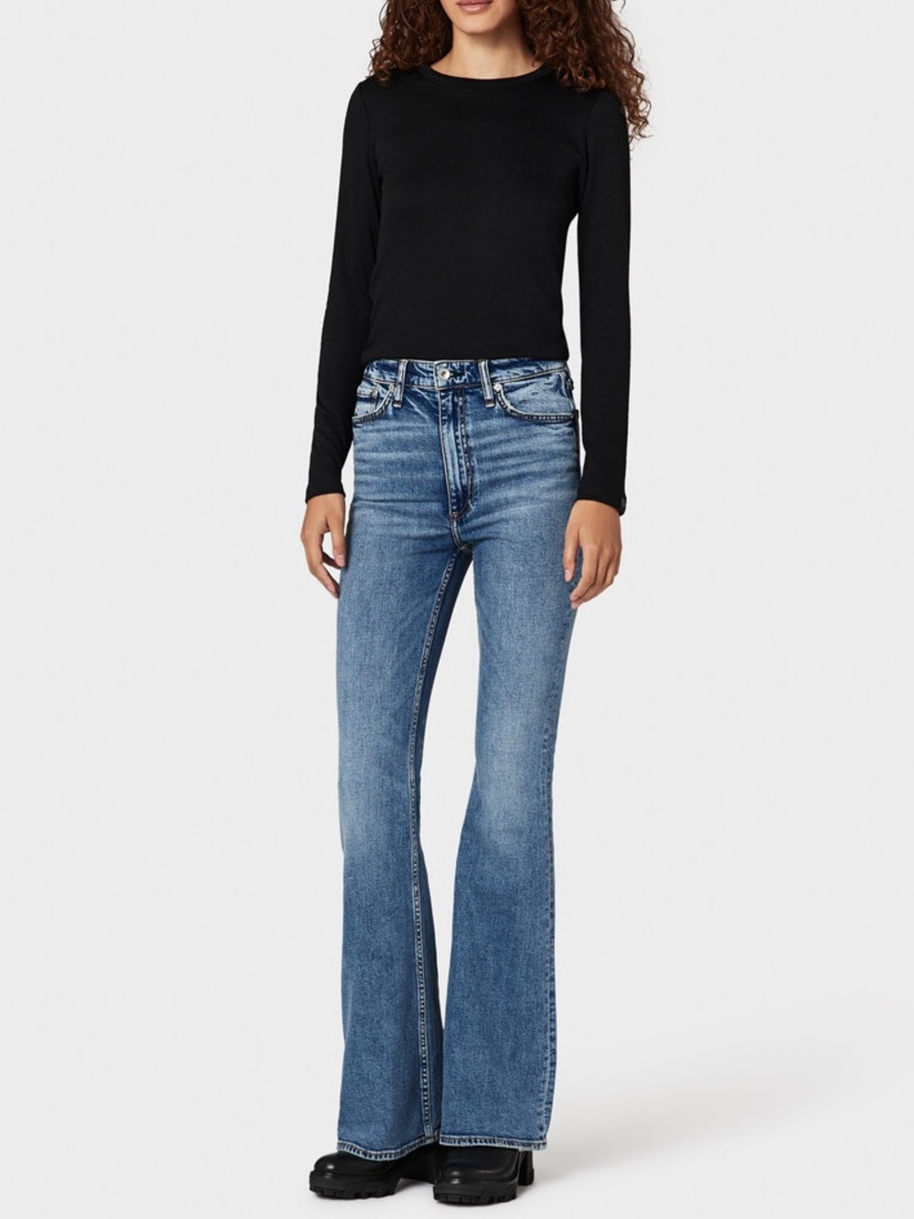 Rag & Bone Casey High Rise Flare Jeans Norwalk Wash 26